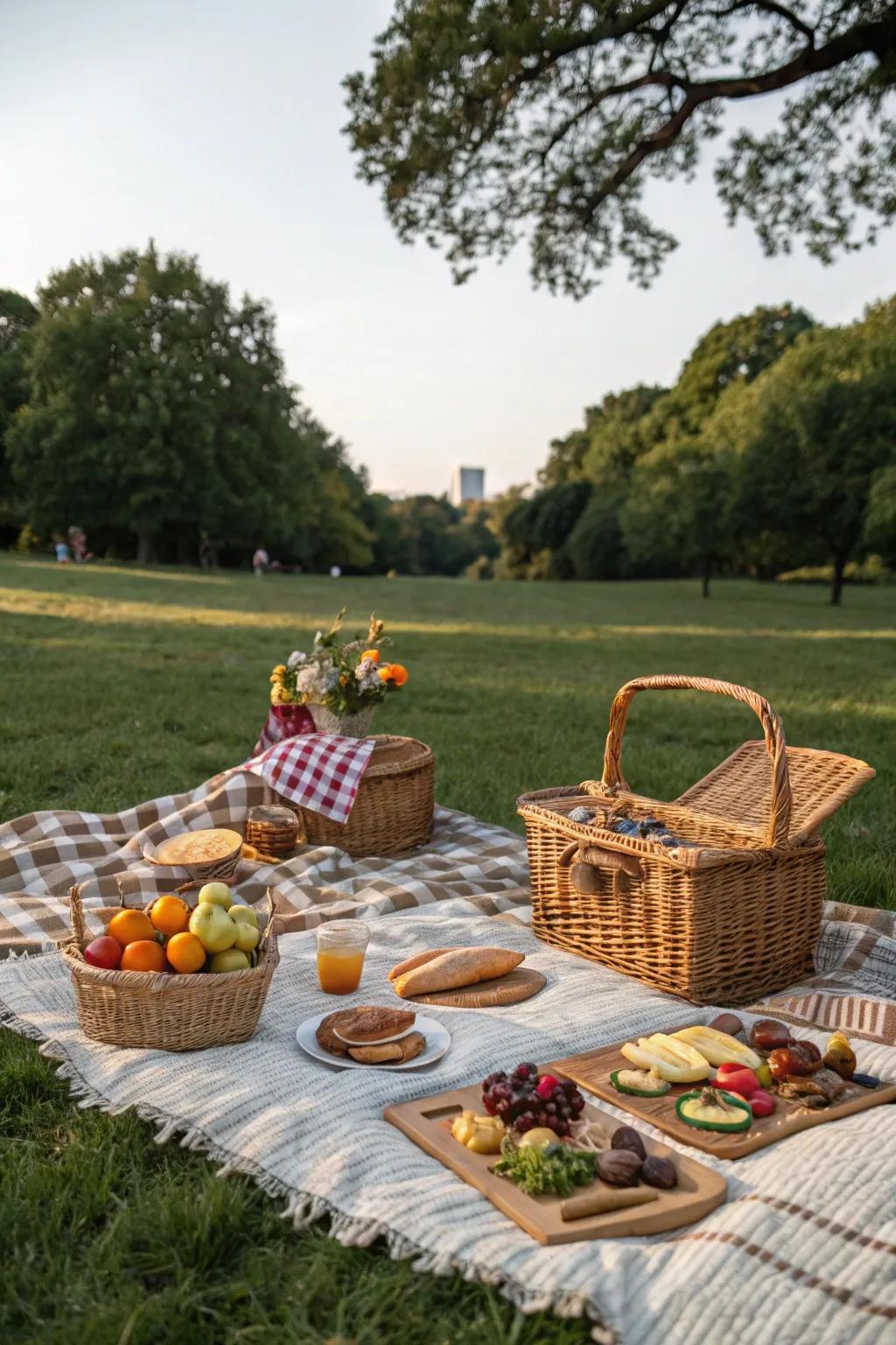 Enjoy the outdoors with a classic Picnic in the Park.