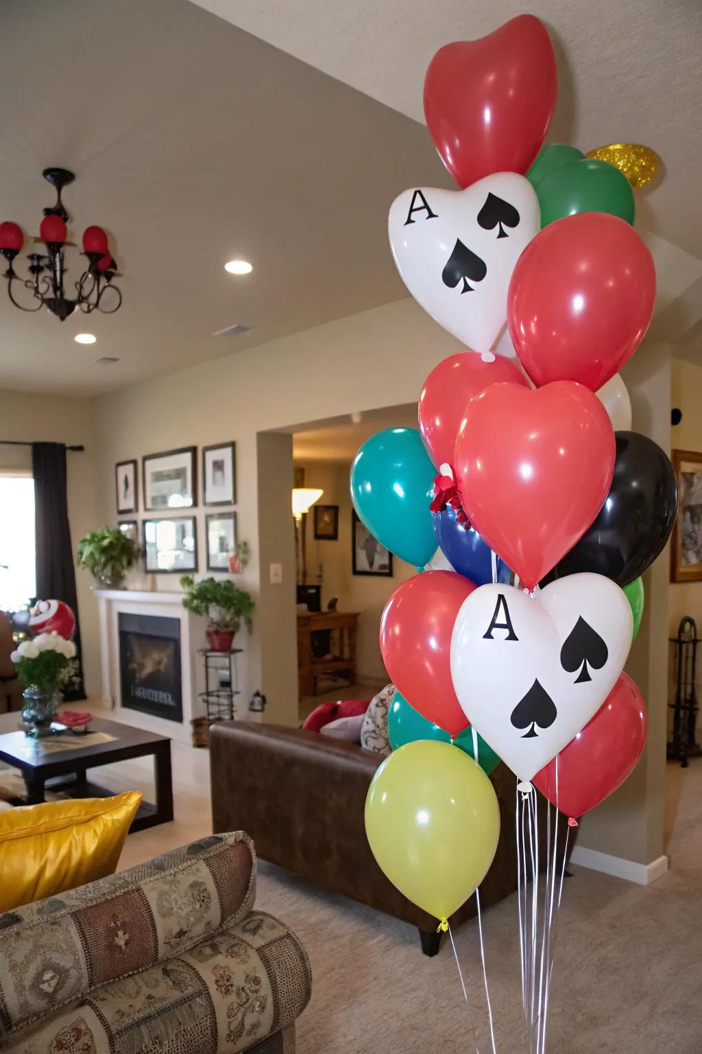 Floating decorations that add a playful touch to your party.