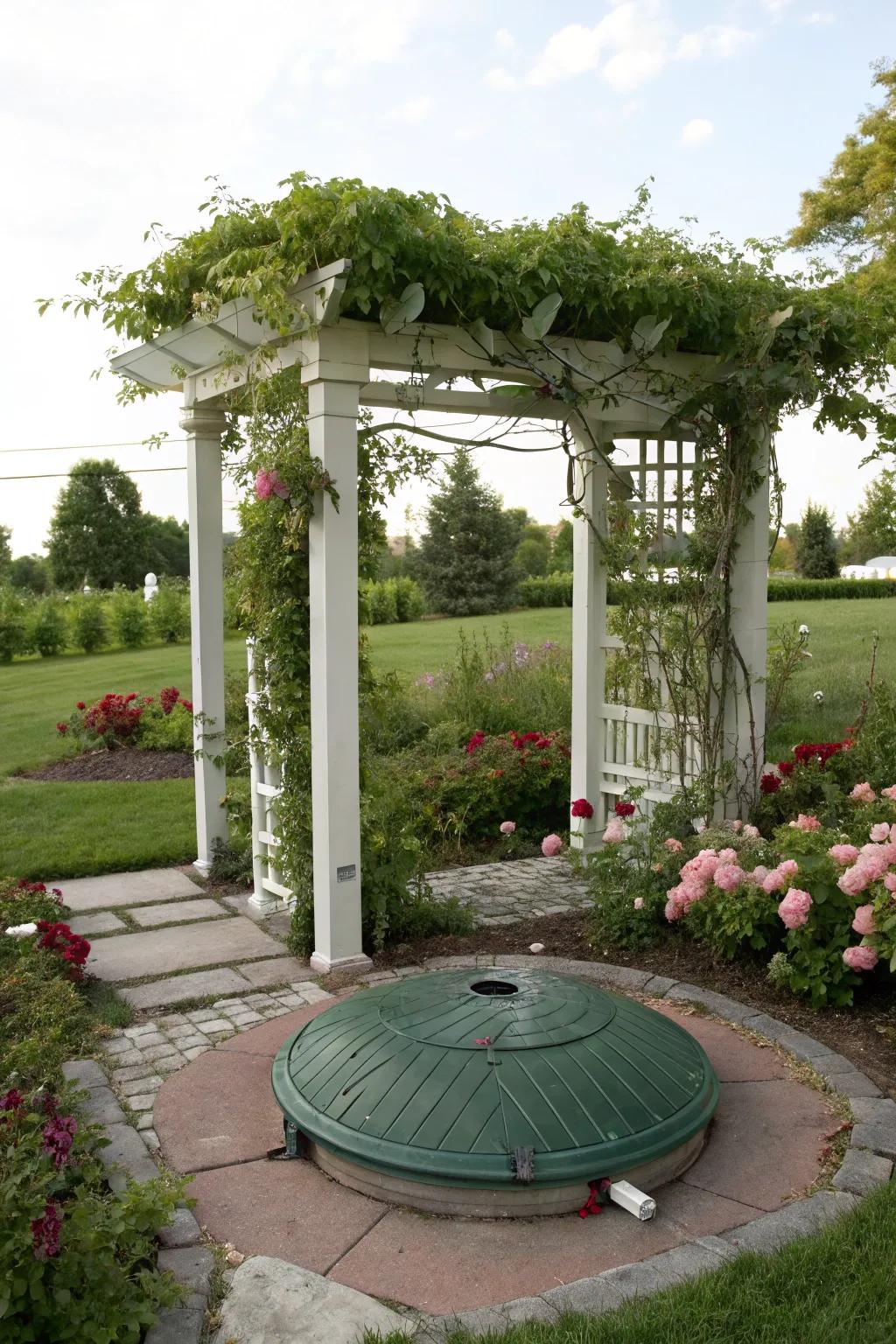 Pergolas add height and charm to outdoor spaces.