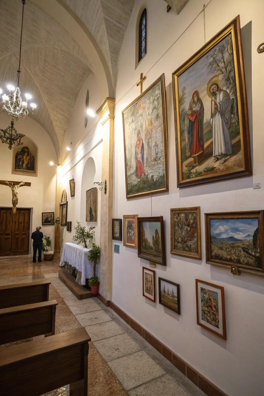 Inspiring craftwork that enriches the spiritual atmosphere.