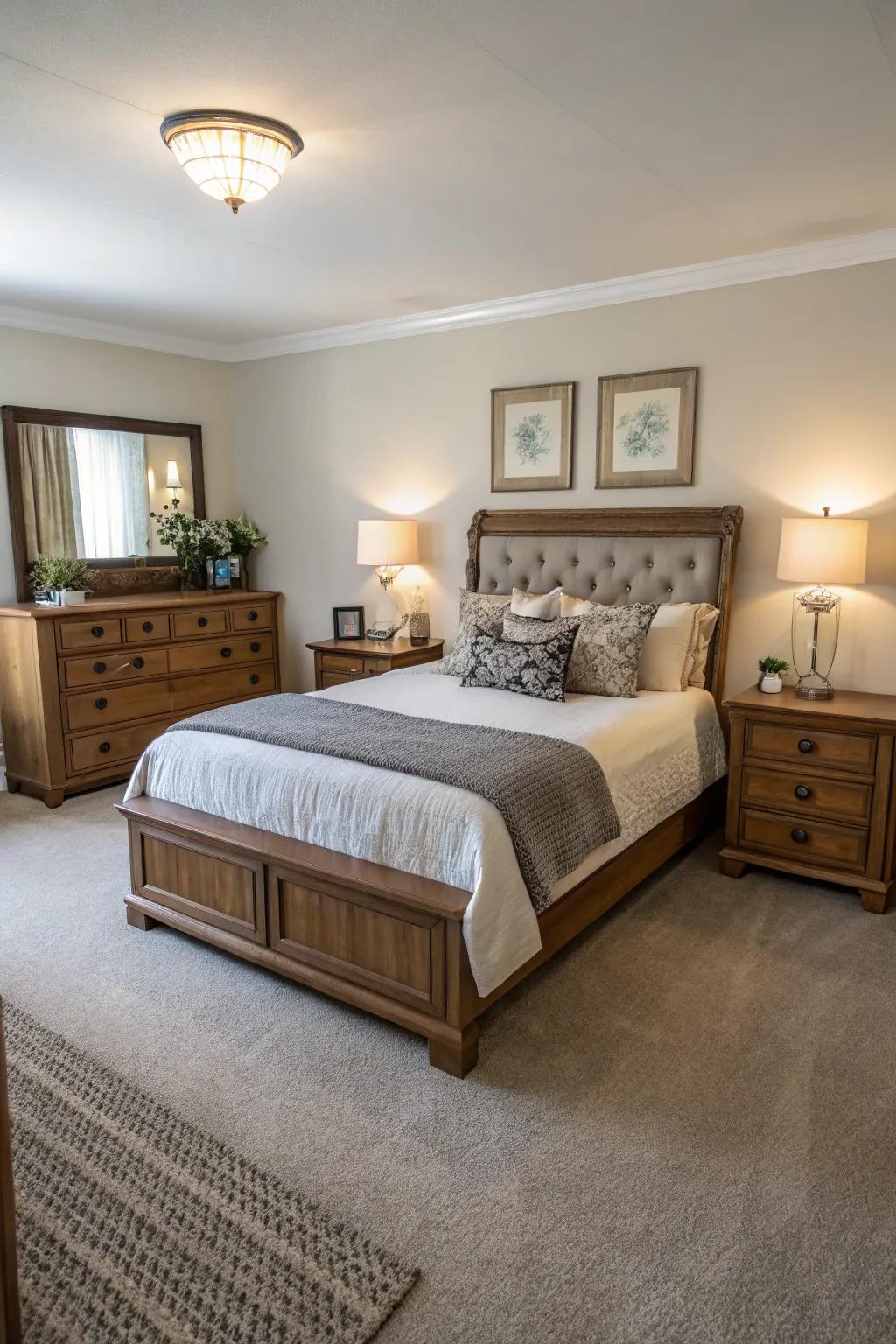 Symmetrical arrangements provide balance and order.