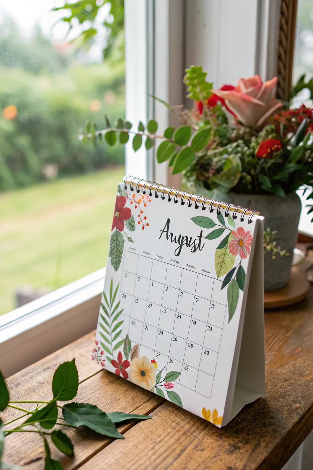 Bring a breath of fresh air with nature-inspired calendar decorations.