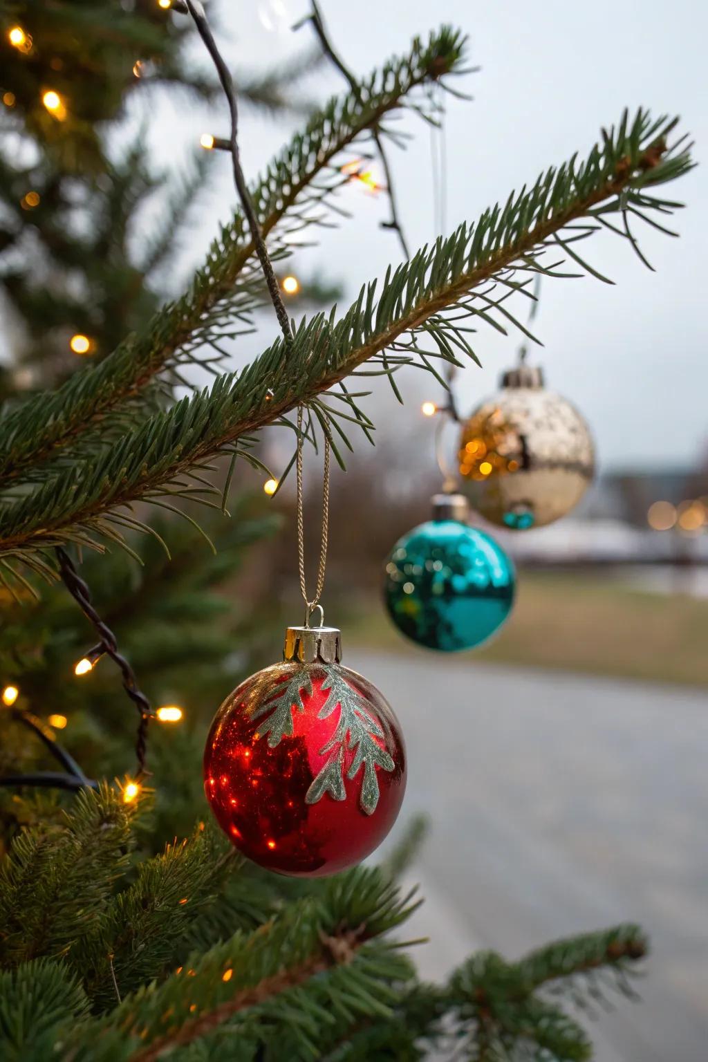 Natural aspects contribute an earthy allure to your festive decorations.