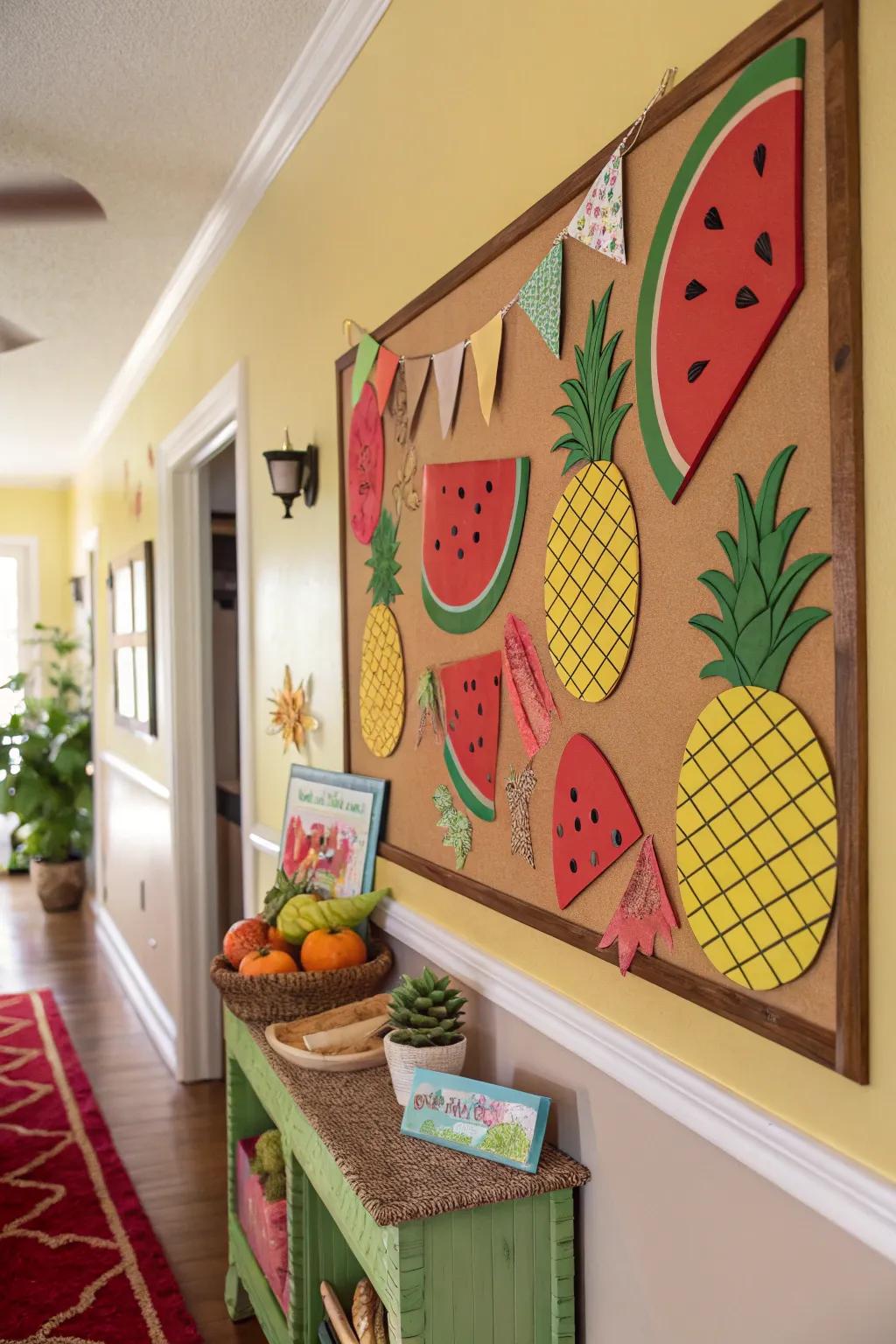 Savor the period with a garden produce-themed board.
