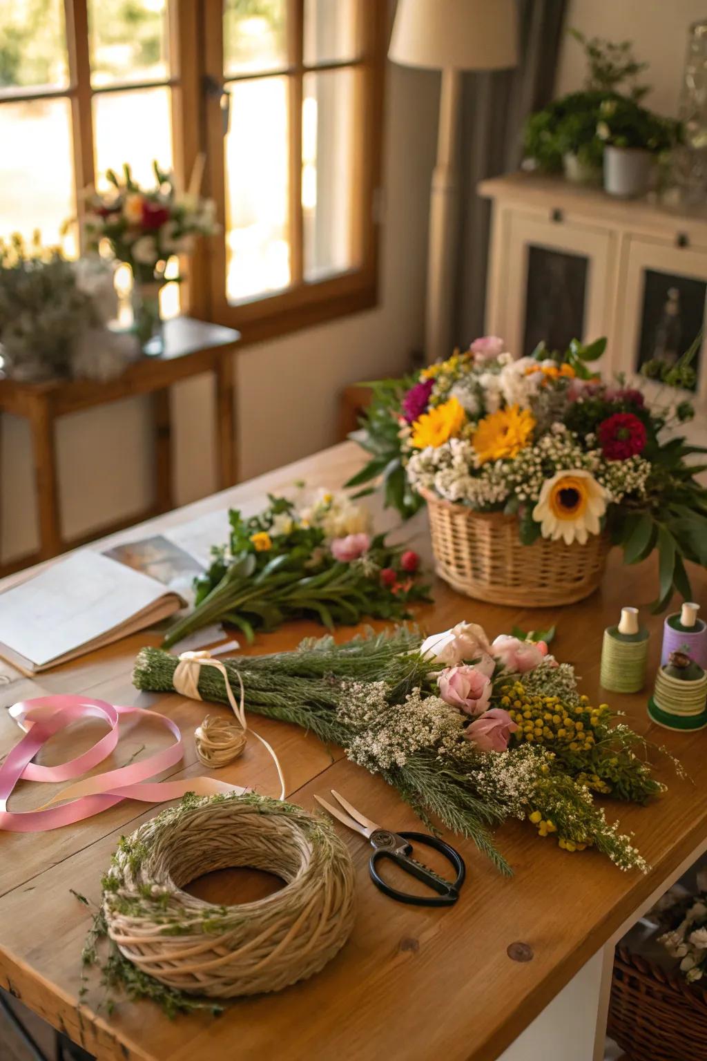 Get creative with DIY crafts inspired by blossoms.