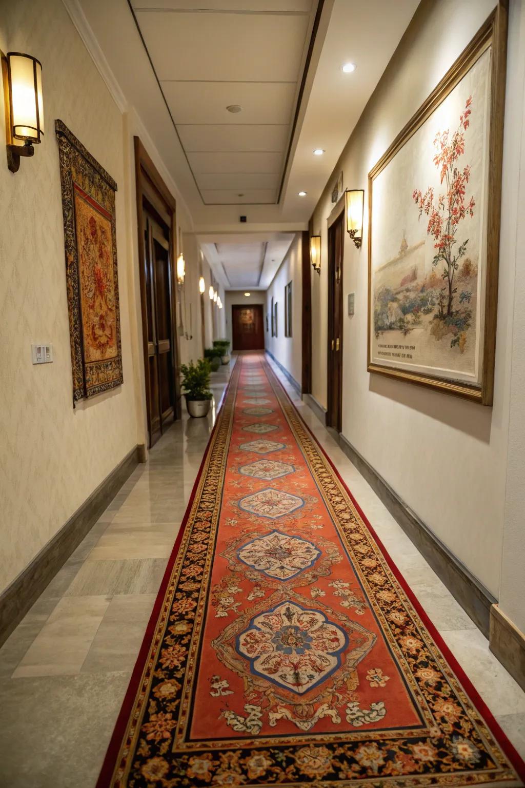 Runners can add warmth and lead the eye through the space.