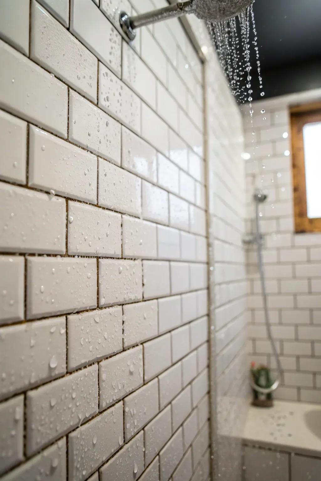 Brick tiles present a design that is both ageless and accommodating.