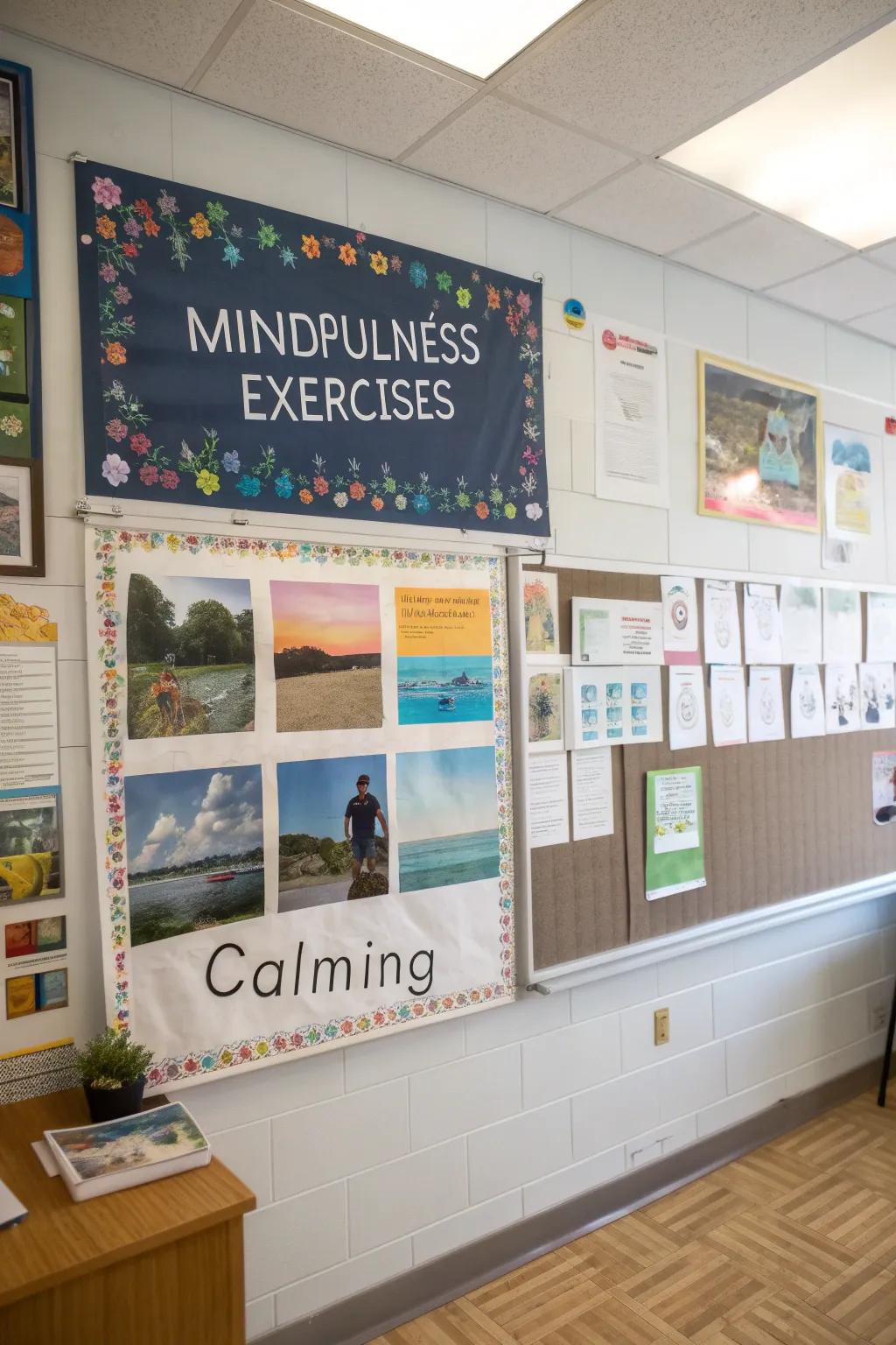 A tranquil space invites mindfulness and calm into the daily routine.