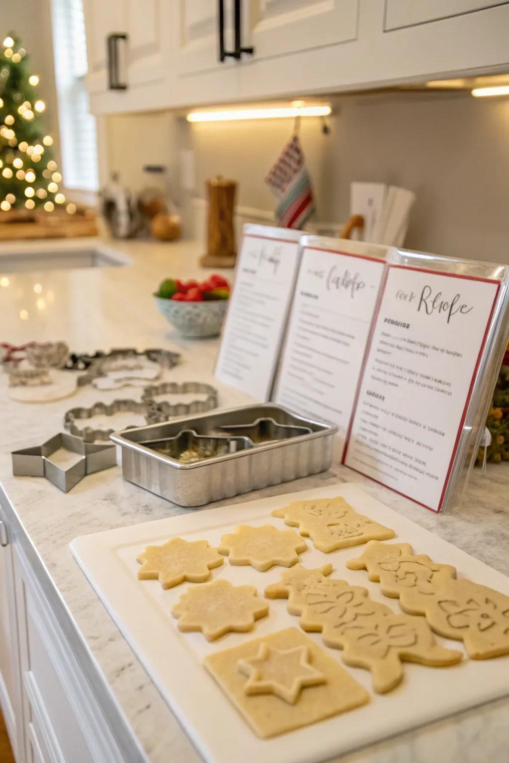 Cookie cutters with recipes inspire sweet creations.