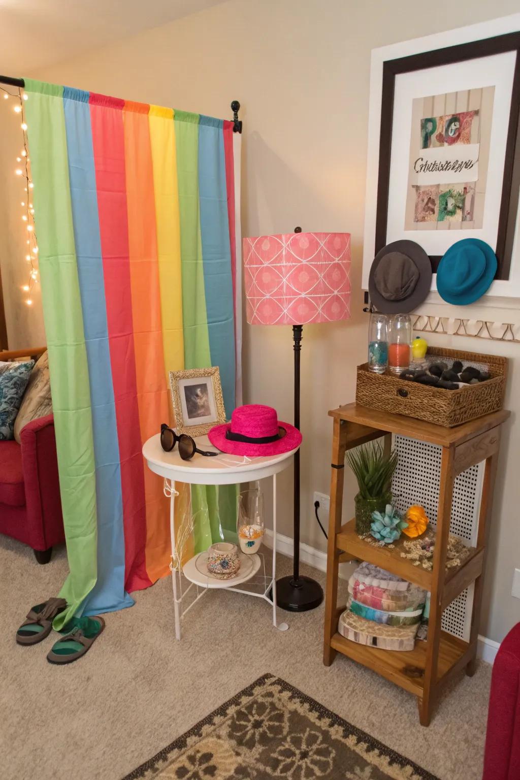 Capture moments with a fun home photo booth.