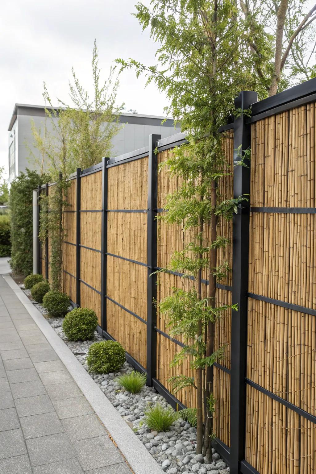 Privacy screens provide extra coverage and style.