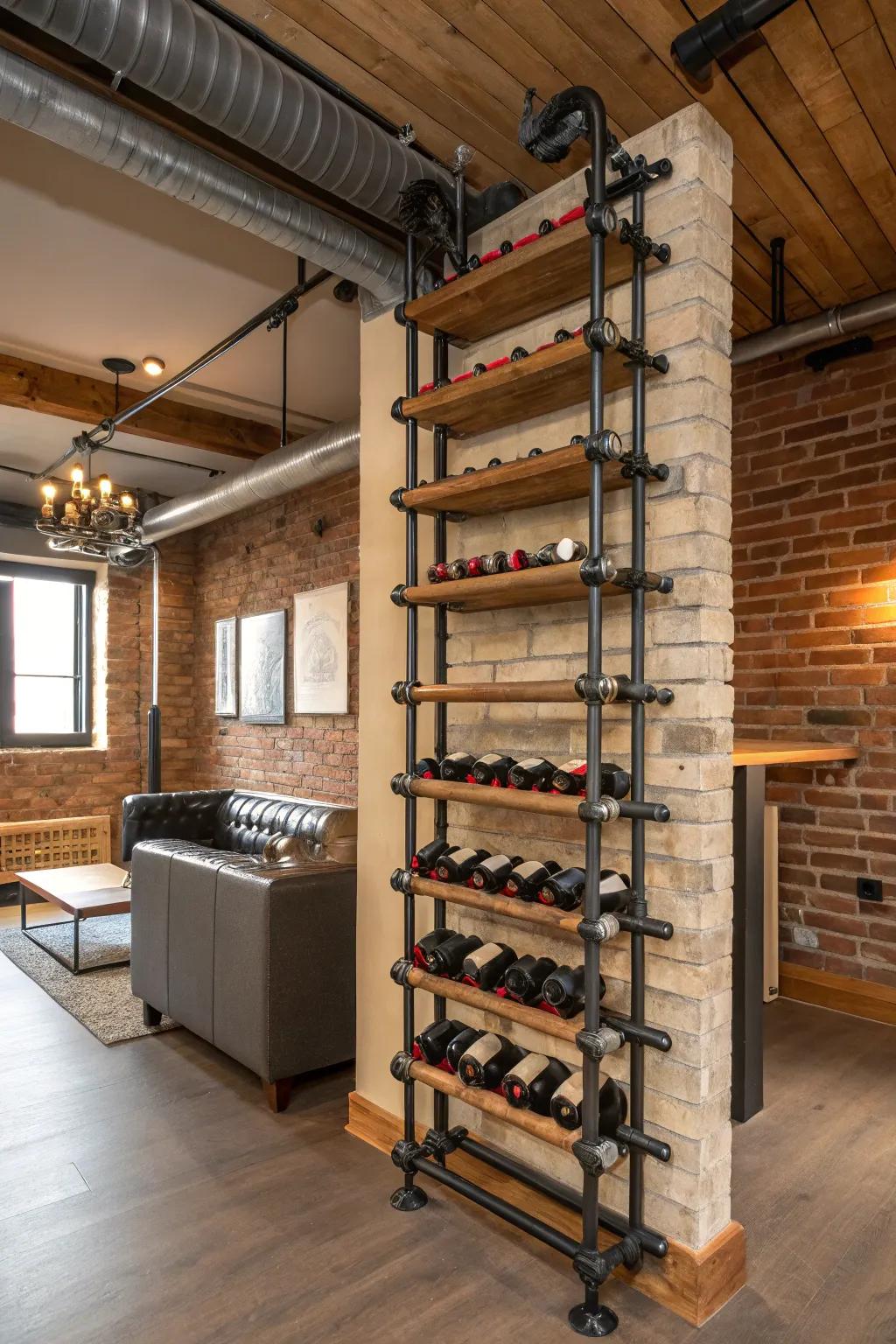 Urban chic racks deliver a striking, fashionable declaration.