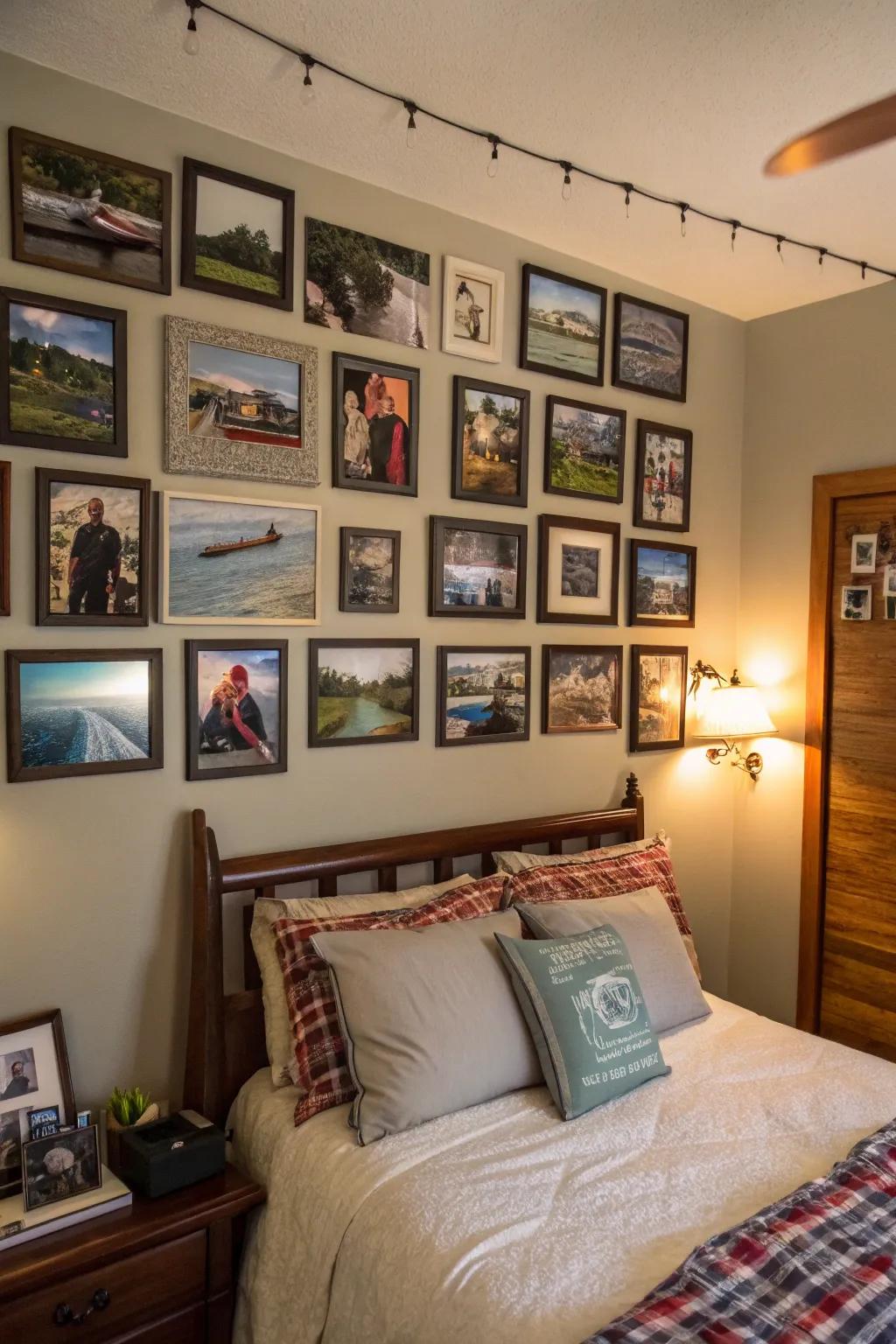 Your decor gains warmth and a unique touch from personal photographs.