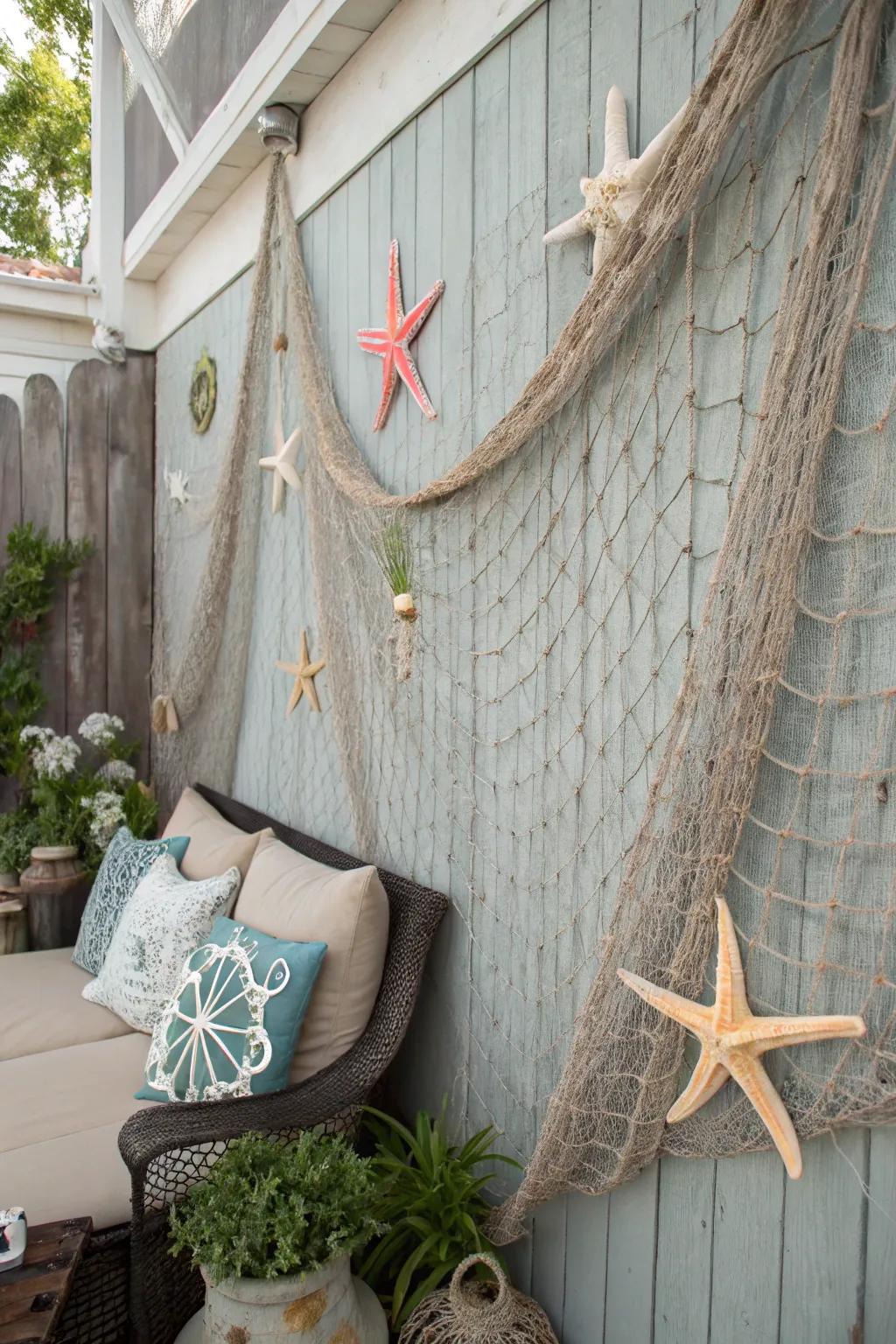 A sea star-adorned backdrop impeccable for unforgettable snapshots.