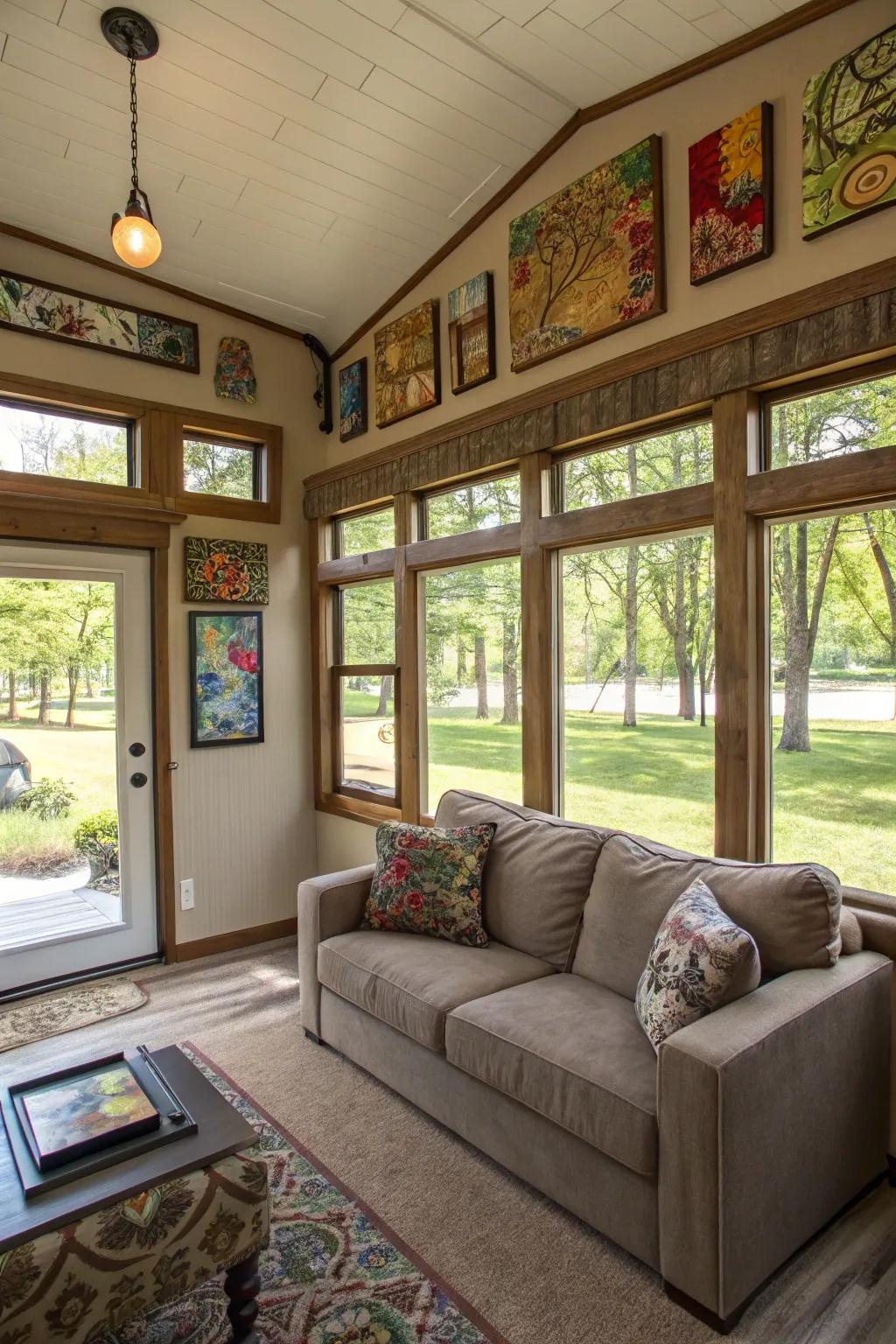 Personalized art brings character and warmth to your area.