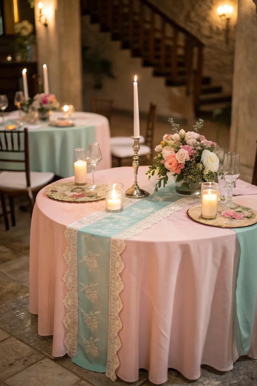 Pastels cultivate a gentle and heartfelt ambiance.