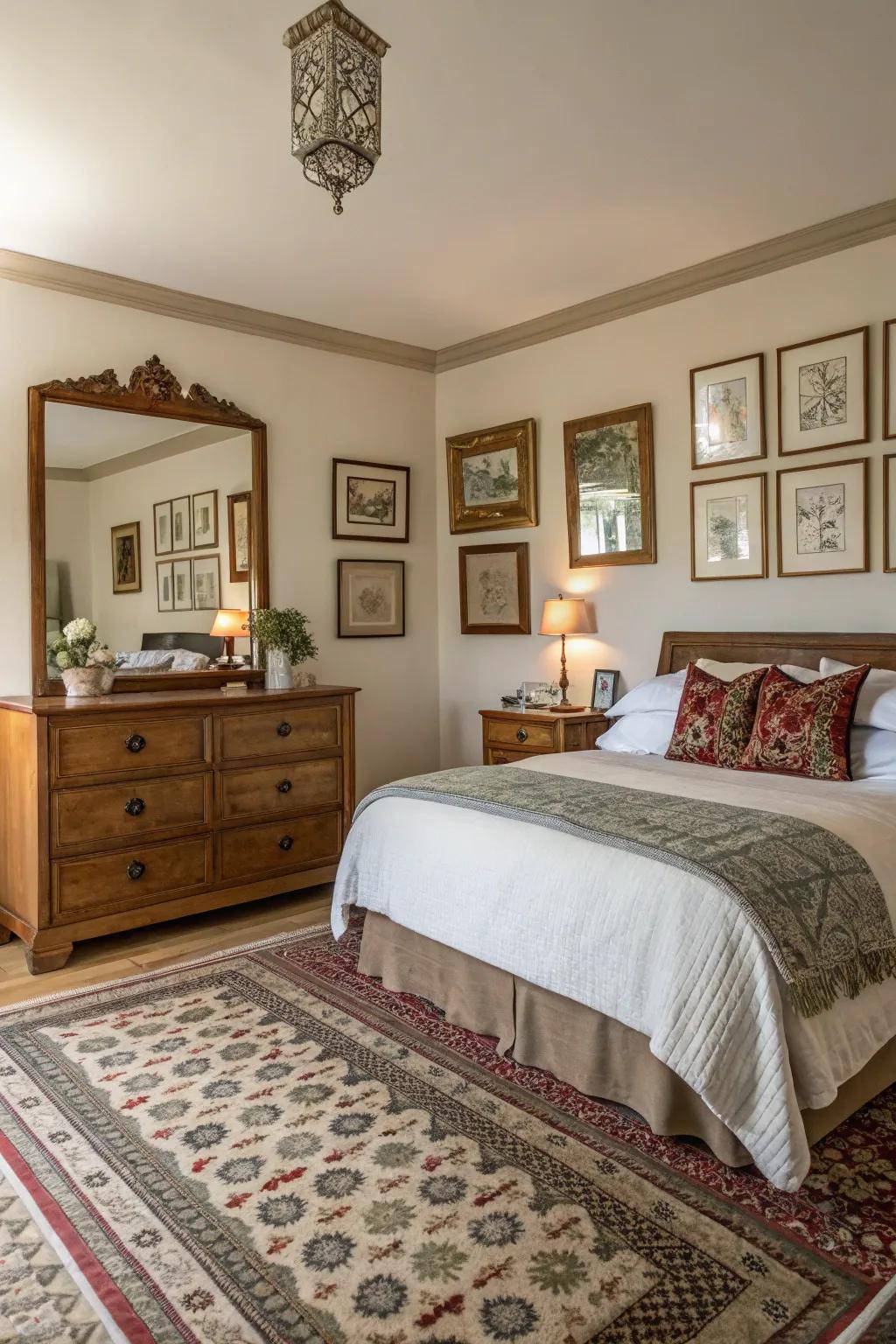 Traditional decorations enhance depth and character.