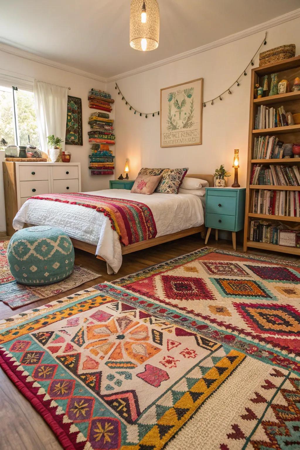 Mixing patterns incorporates vibrancy and personality.