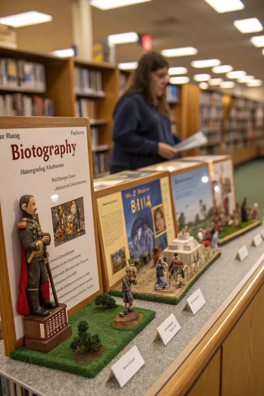 Tiny recreations bringing narratives to life.