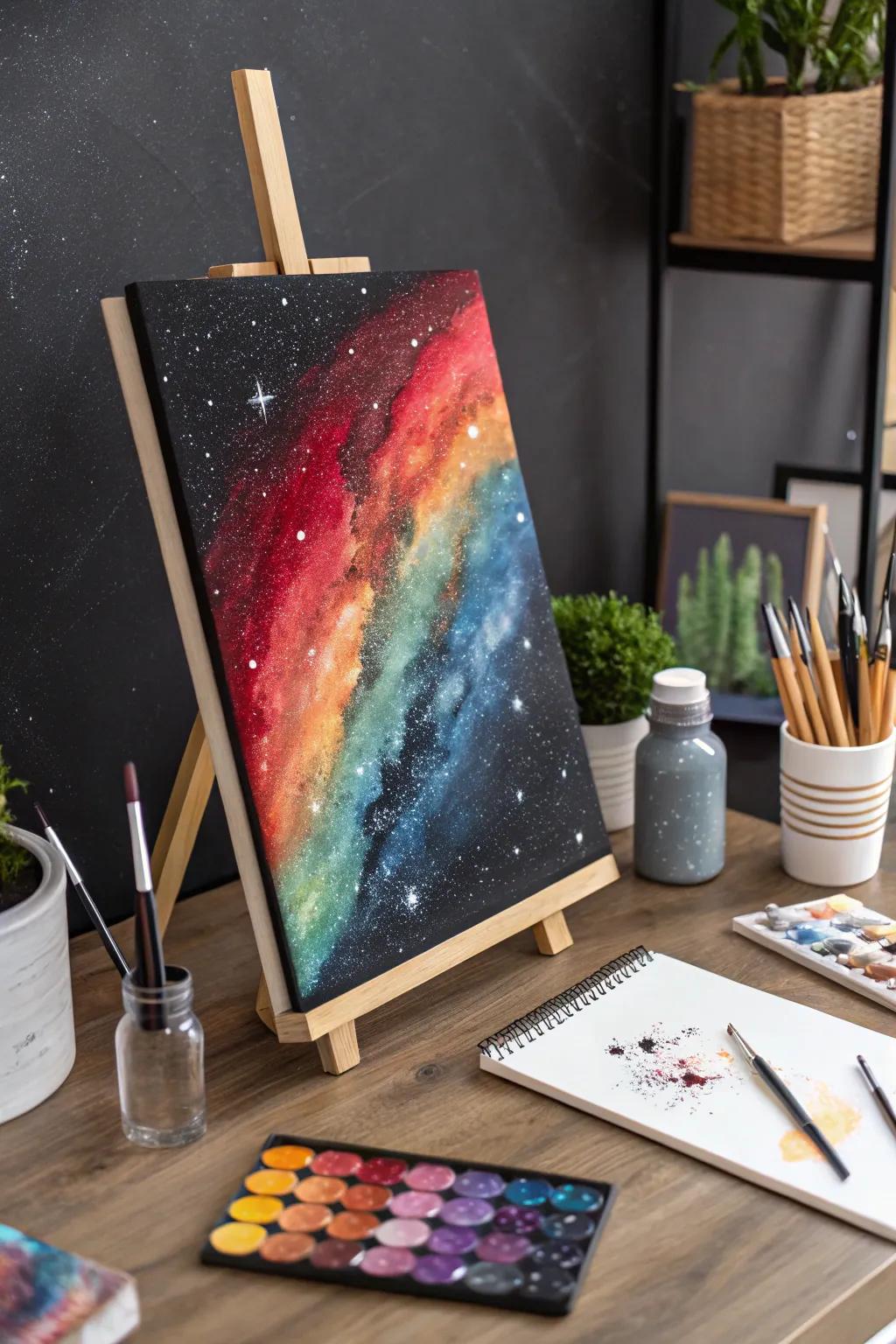 Muse through an abstract portrayal of the cosmos