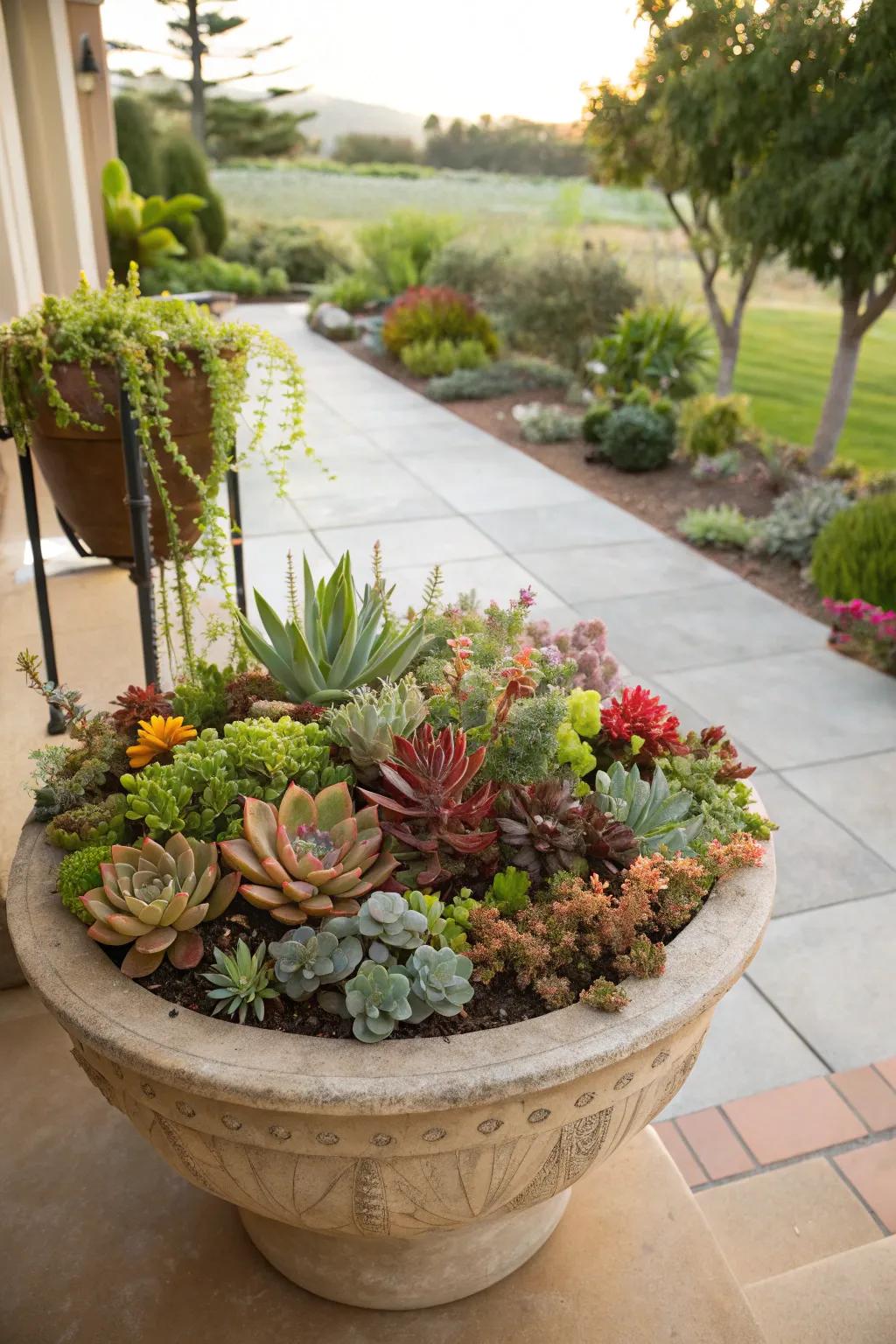 Create a succulent oasis in your garden.