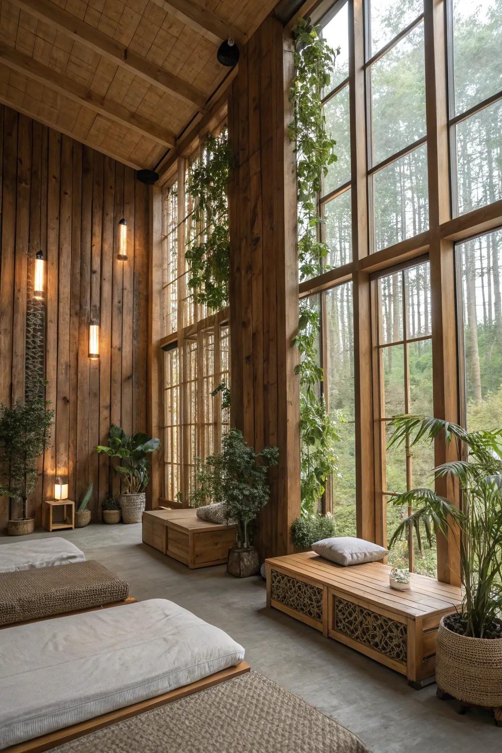 Eco-friendly window finishes for a sustainable home.