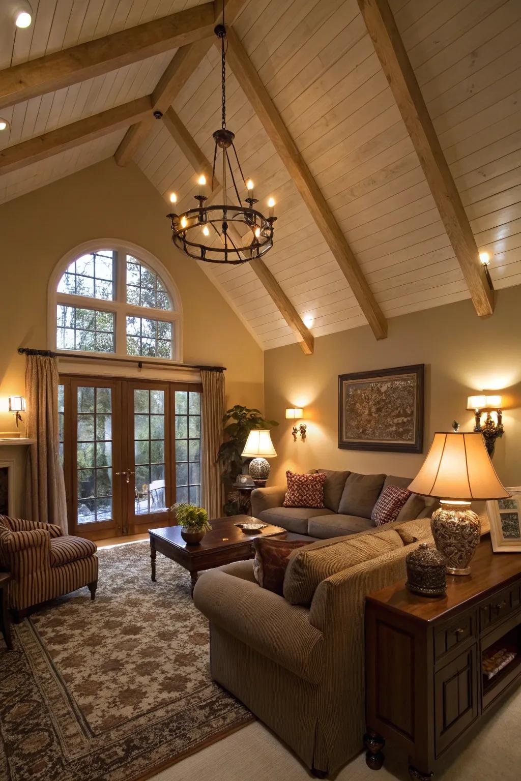 Layered lighting adds warmth and dimension to spaces.